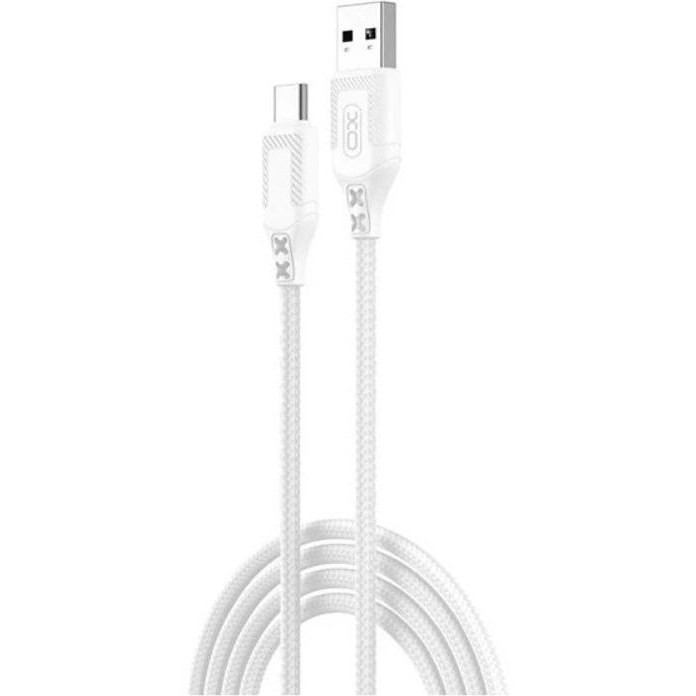 xo-nb235-usb-to-typec-braided-1m-white